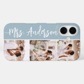 Frau New Name Wedding Couples Foto Collage Case-Mate iPhone Hülle (Rückseite (Horizontal))