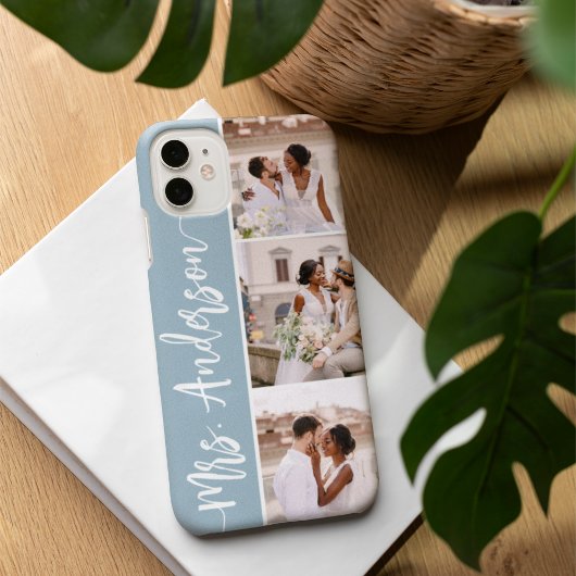 Frau New Name Wedding Couples Foto Collage Case-Mate iPhone Hülle