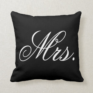Frau Newlywed Elegant Wedding Pillow Kissen