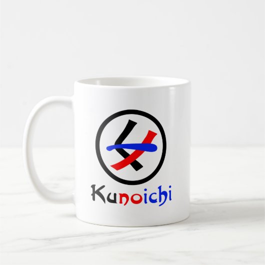Frau Ninja Kunoichi く ノ 一 Kaffeetasse (Links)