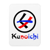 Frau Ninja Kunoichi く ノ 一 Magnet (Vertikal)