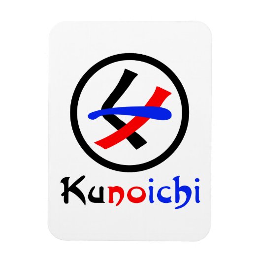 Frau Ninja Kunoichi く ノ 一 Magnet (Vertikal)