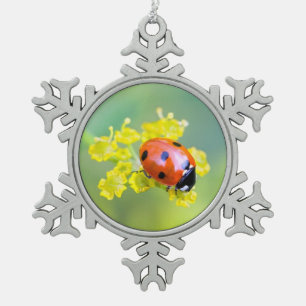 Frau oben schneeflocken Zinn-Ornament