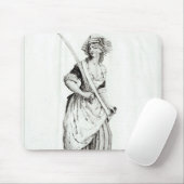 Frau Ohne-Culotte, 1792 Mousepad (Mit Mouse)