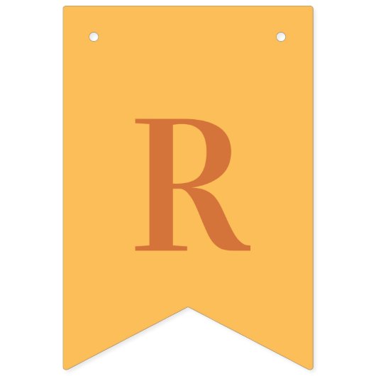 Frau Orange Fall Pumpkins Brautparty Wimpelkette (Zweite Fahne)