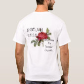 Frau P Rose T-Shirt (Rückseite)
