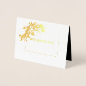 Frau Pageant Orchid Foil Custom Vielen Dank Folienkarte (Vorderseite)