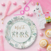 Frau Paper Tellers Eucalyptus Brautparty Pappteller (Party)