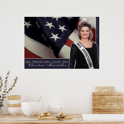 Frau Pennsylvania Galaxy 2002 - 1 Poster (Küche)