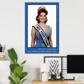 Frau Pennsylvania Galaxy 2002 - Blue Poster (Heimbüro)