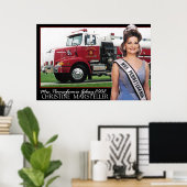 Frau Pennsylvania Galaxy 2002 - Feuerwehrauto-2 Poster (Heimbüro)