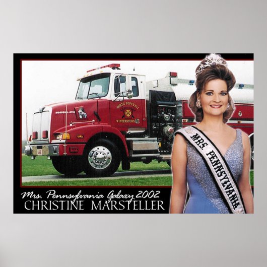 Frau Pennsylvania Galaxy 2002 - Feuerwehrauto-2 Poster (Vorne)