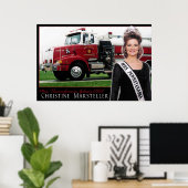 Frau Pennsylvania Galaxy 2002 - Feuerwehrauto-2 Poster (Heimbüro)
