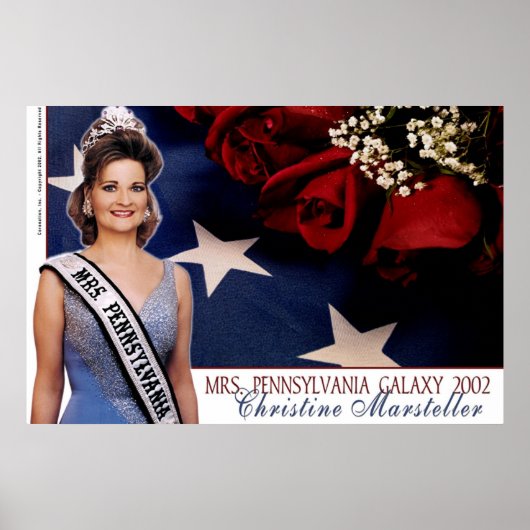 Frau Pennsylvania Galaxy 2002 - lt. Blau Poster (Vorne)