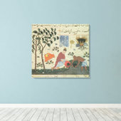 Frau Pers 332 Pfefferbaum und Pfeffer zubereiten Leinwanddruck (Insitu (Holzboden))