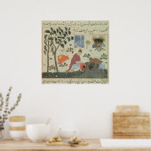 Frau Pers 332 Pfefferbaum und Pfeffer zubereiten Poster (Küche)