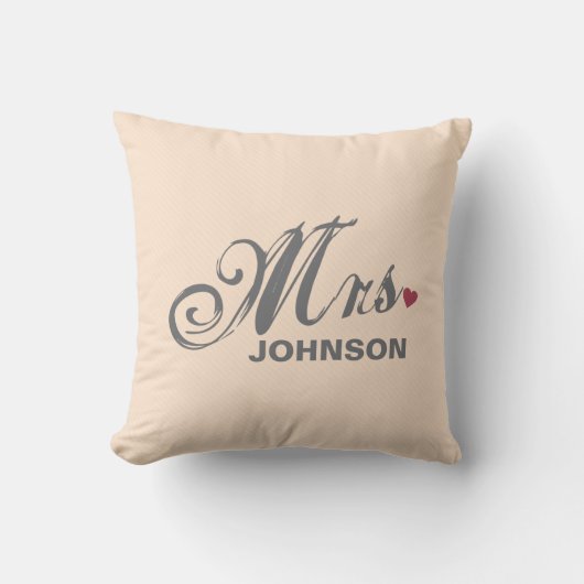 Frau Personalisiert American MoJo Pillow Kissen (Vorderseite)