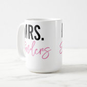 Frau Personalisierte Schlammpe für Lehrer oder Ver Kaffeetasse (Vorderseite Links)