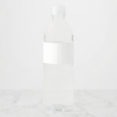Frau Personalized Name White Black Wasserflaschenetikett (Rückseite)