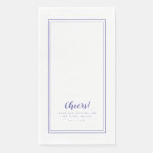 Frau Perwinkle Blue Modern Wedding Dinner Serviette (Vorderseite)