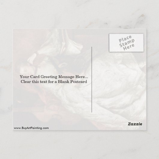 Frau Philip Thickness von Thomas Gainsborough Postkarte (Rückseite)