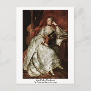 Frau Philip Thickness von Thomas Gainsborough Postkarte