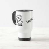 Frau Pickleball Master Game Player Individuelle Na Reisebecher (Vorderseite Links)