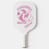 Frau Pickleball Master Game Player Individuelle Na Schläger (Rückseite)