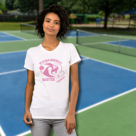 Frau Pickleball Master Game Player Individuelle Na T-Shirt
