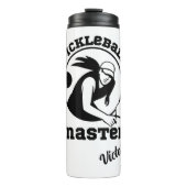 Frau Pickleball Master Game Player Individuelle Na Thermosbecher (Vorderseite)