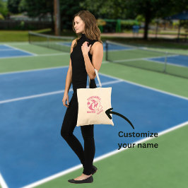 Frau Pickleball Master Game Player Individuelle Na Tragetasche