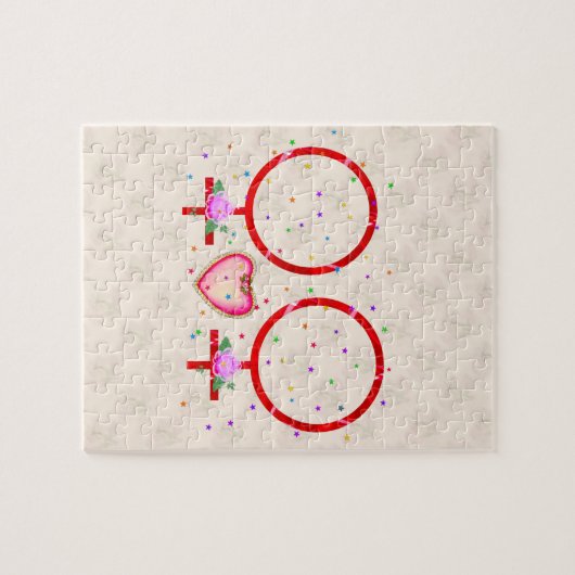 Frau plus Frau Puzzle (Horizontal)