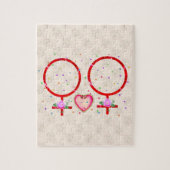 Frau plus Frau Puzzle (Vertikal)