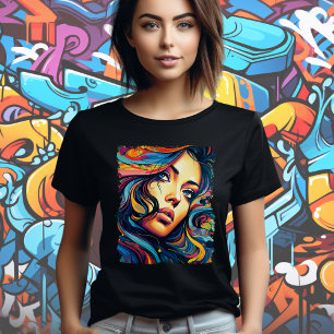 Frau Pop Art T-Shirt
