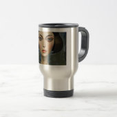 Frau Portrait Tumbler Reisebecher (VorderseiteRechts)