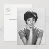 Frau posiert postkarte (Vorne/Hinten)