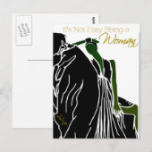 FRAU POSTKARTE (Vorne/Hinten)