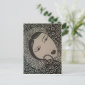 Frau Postkarte (Stehend Vorderseite)