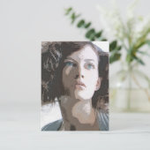 Frau Postkarte (Stehend Vorderseite)