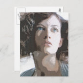 Frau Postkarte (Vorne/Hinten)