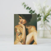 Frau Postkarte (Stehend Vorderseite)