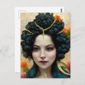 Frau Postkarte (Vorne/Hinten)