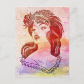 Frau Postkarte (Vorderseite)