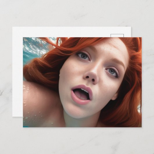 Frau Postkarte (Vorne/Hinten)