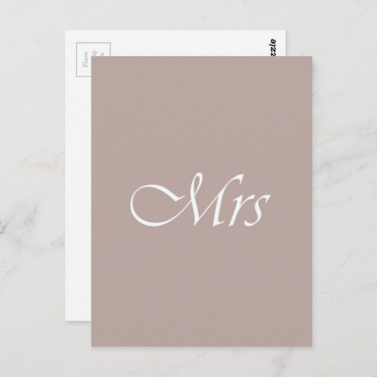 Frau Postkarte (Vorne/Hinten)