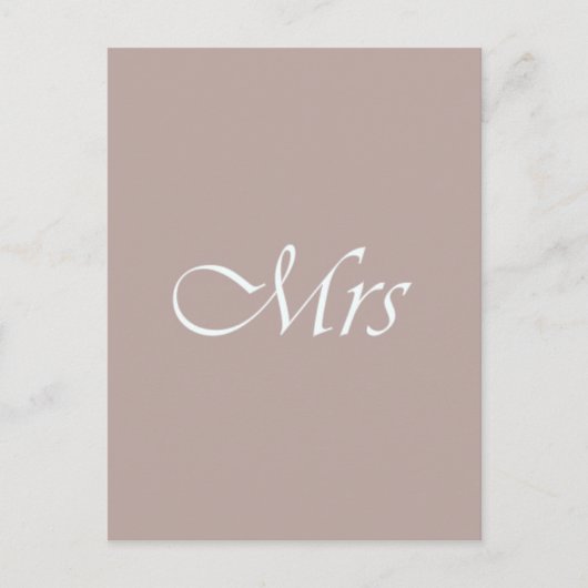 Frau Postkarte (Vorderseite)