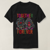 Frau Potato Leiter Day of the Dead Together Forev T-Shirt (Design vorne)