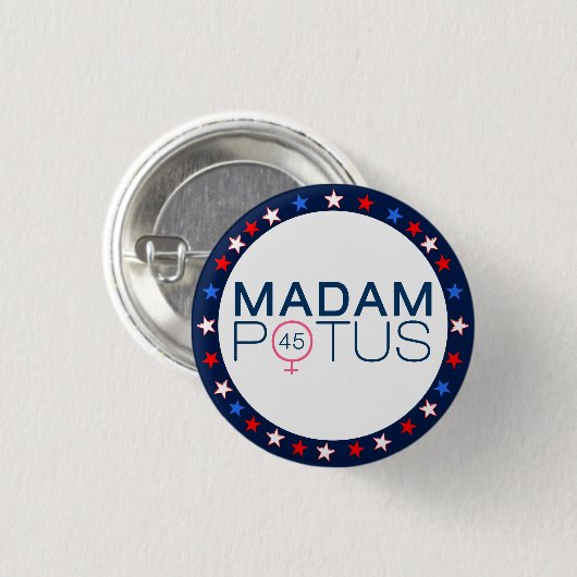 Frau POTUS 2016 Präsidentschaftswahl Button (Vorne & Hinten)