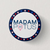 Frau POTUS 2016 Präsidentschaftswahl Button (Vorderseite)