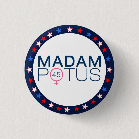 Frau POTUS 2016 Präsidentschaftswahl Button (Vorderseite)